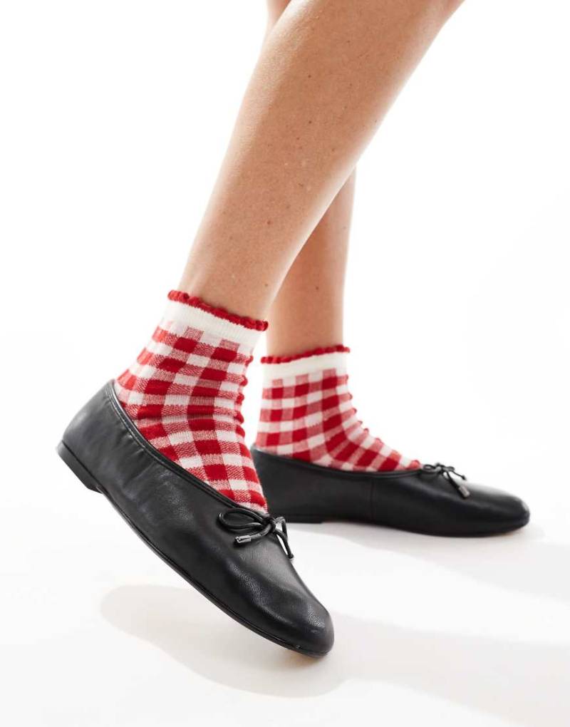 ALDO - Joselie - Ballerinas aus schwarzem Leder von ALDO