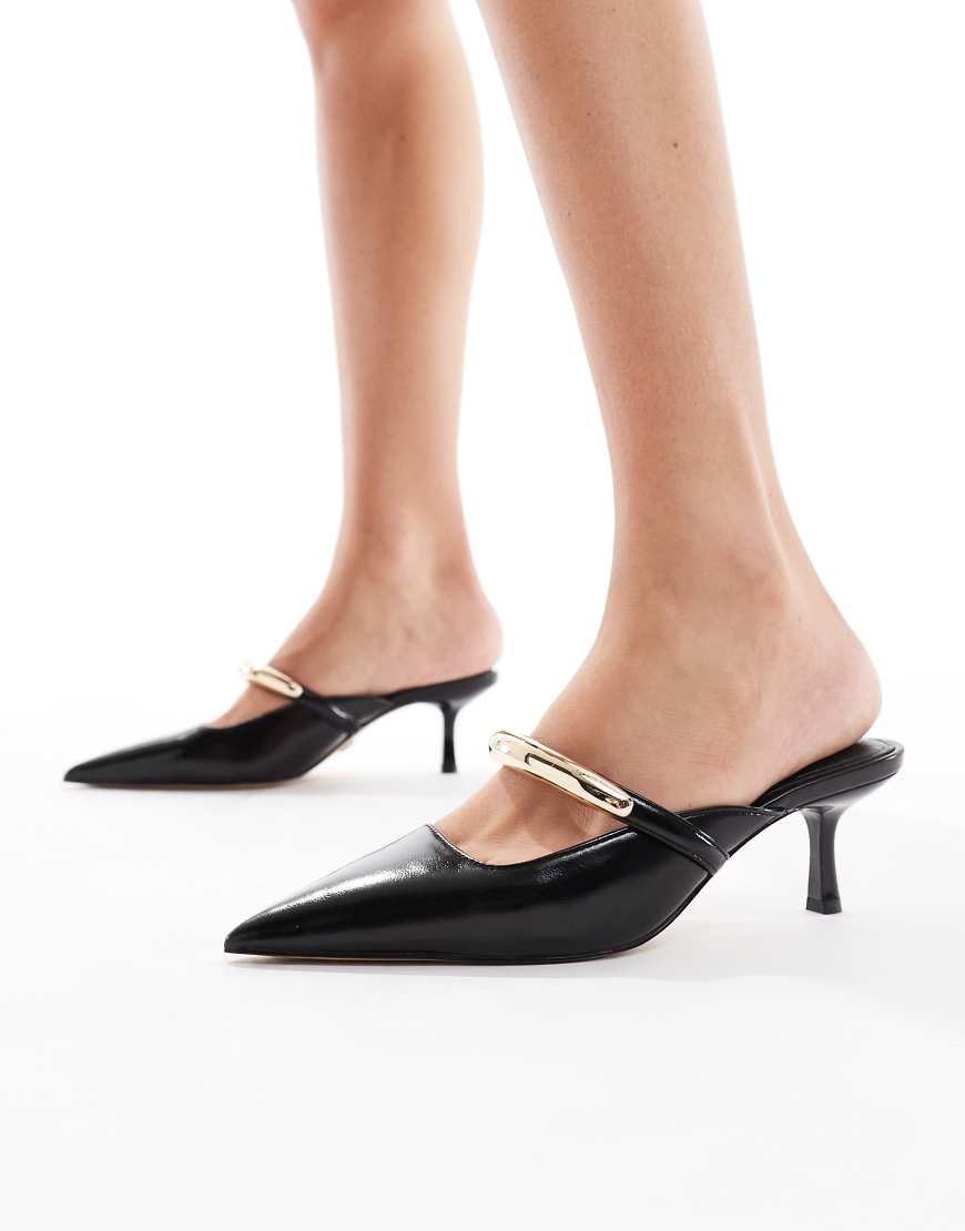 ALDO - Kalidda - Spitze Mules in Schwarz mit Absatz von ALDO