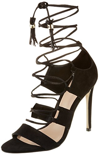 ALDO MARYS, Damen Knöchelriemchen Sandalen, Schwarz (Black Nubuck/93), 37 EU von ALDO