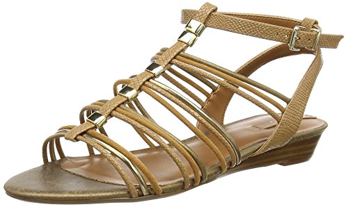 ALDO MAZIE, Damen T-Spangen Sandalen , Braun (Cognac/28), 40 EU von ALDO