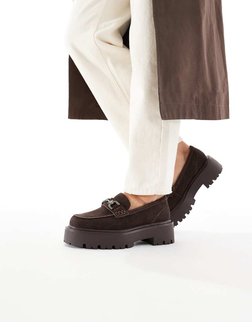 ALDO - Oneameth - Loafer in Dunkelbraun mit Schnallendetail und dicker Sohle-Brown ALDO - Oneameth - Loafer in Dunkelbraun mit Schnallendetail und dicker Sohle-Brown von ALDO