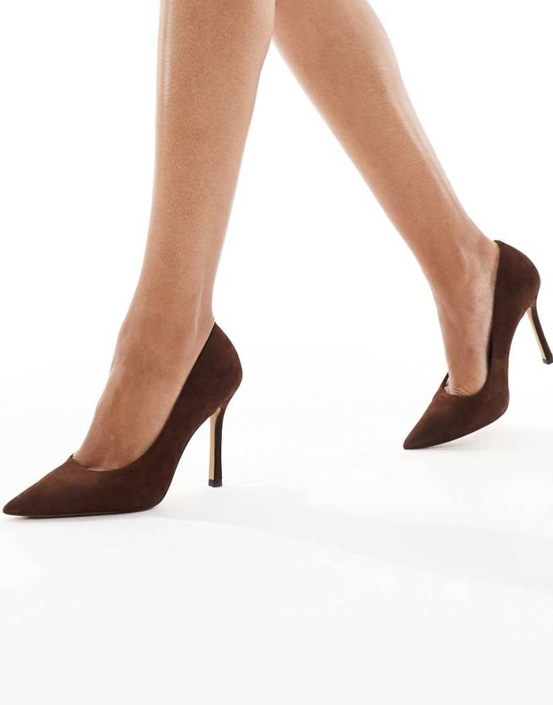 ALDO - Stessy - Pumps in Dunkelbraun mit Stiletto-Absätzen-Brown von ALDO