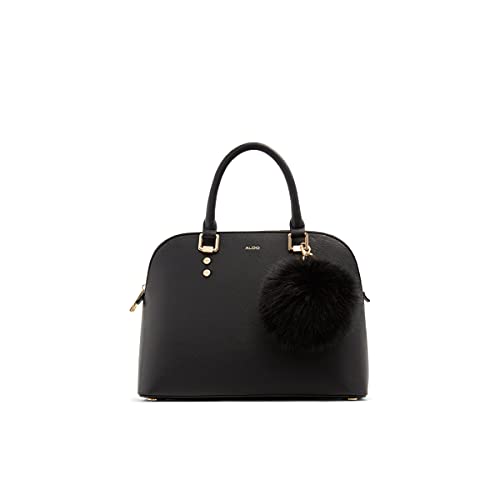 ALDO Damen Galilini Dome Satchel Handtasche, Schwarz von ALDO