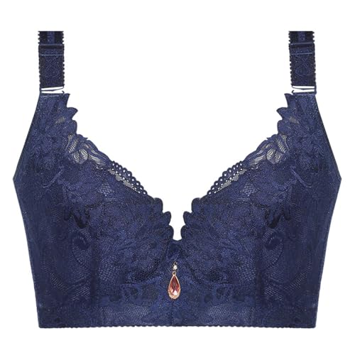 ALDOLA Maximizer Push up BH Damen mit bügel Push up Blau Damen vollschalen BH Sport BH große brüste t-Shirt BH Gepolstert (Größe:95B) von ALDOLA