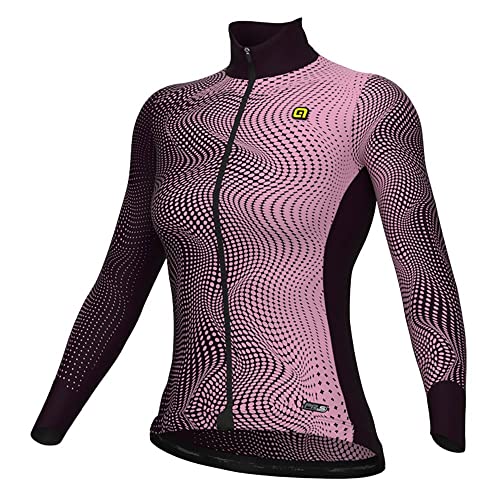 ALE Circus Lady Radtrikot Damen Langarm dunkel violett/rosa, Größe L von ALE'