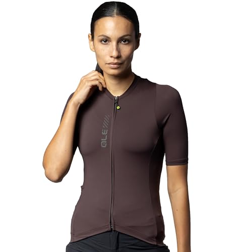 ALE' Damen Pragma Colour Block Off Road Radtrikot, braun, S von ALE'