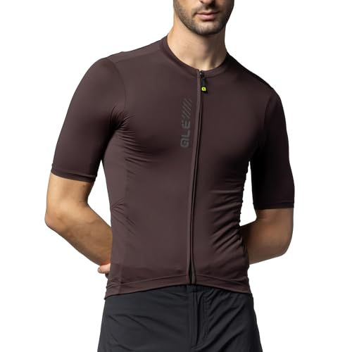 ALE' Herren Off Road Pragma Colour Block Kurzärmeliges Jersey, braun, L von ALE'