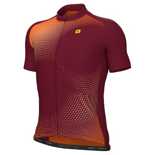 ALE' Radtrikot Optical PRAGMA Bordeaux 2024 von ALE'