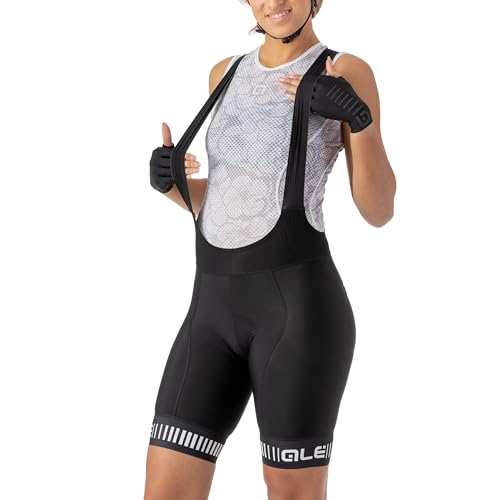 Alé Cycling Damen Prr Strada Trägerhose, schwarz/weiß, XXL Alé Cycling Damen Prr Strada Trägerhose, schwarz/weiß, XXL von ALE'