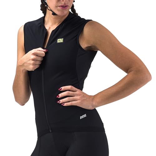 Alé Cycling Damen R-ev1 Thermo Weste, Schwarz, L von ALE'