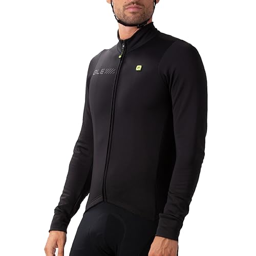 Alé Cycling Herren Solid Fondo 2.0 Langarm-Trikots, Schwarz, S von ALE'