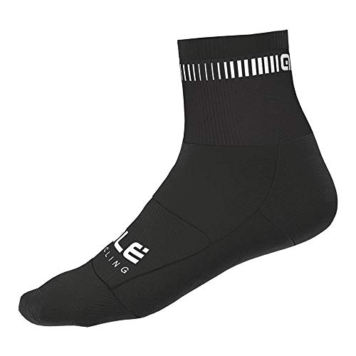 Alé Cycling Logo Socken 8cm schwarz von ALE'