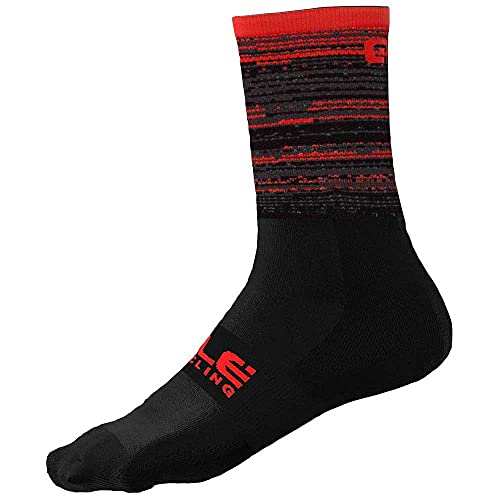 Alé Cycling Scanner Calza Q-Skin Socken 16cm Herren schwarz/orange Schuhgröße L | EU 44-47 2022 Fahrradsocken von ALE'