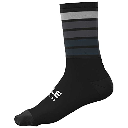 Alé Cycling Sombra Wool Socken 18cm Herren schwarz/grau Schuhgröße L | EU 44-47 2021 Fahrradsocken von ALE'