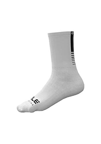 Alé Cycling Unisex Leicht: 16 cm Radsocken, White, M von ALE'