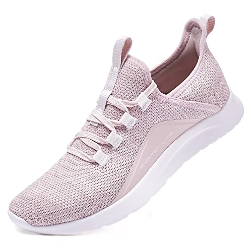 ALEADER Sneaker Damen Laufschuhe - Atmungsaktive Sportschuhe für Jogging, Workout, Freizeit drinnen Turnschuhe, barfussähnliche Schuhe für Damen Rosa 41 EU von ALEADER