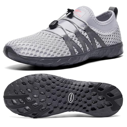 ALEADER Schnell trocknende Aqua-Wasserschuhe für Herren, 3/Hellgrau, 42 EU ALEADER Schnell trocknende Aqua-Wasserschuhe für Herren, 3/Hellgrau, 42 EU von ALEADER