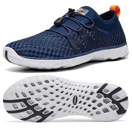 ALEADER Schnell trocknende Aqua-Wasserschuhe für Herren, 3/Navy Orange, 42 EU ALEADER Schnell trocknende Aqua-Wasserschuhe für Herren, 3/Navy Orange, 42 EU von ALEADER