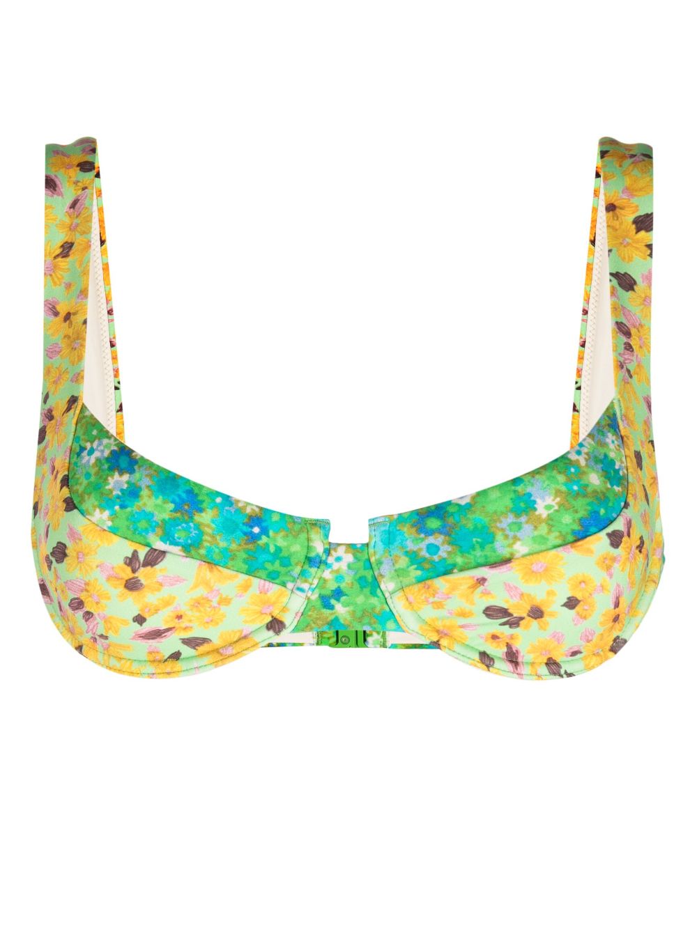 ALEMAIS Bikinioberteil mit Blumen-Print - Gelb von ALEMAIS