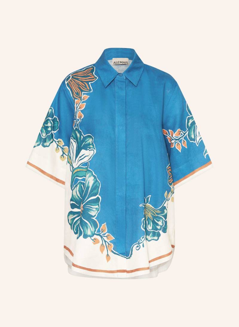Alémais Hemdbluse Luda Aus Leinen blau von ALÉMAIS