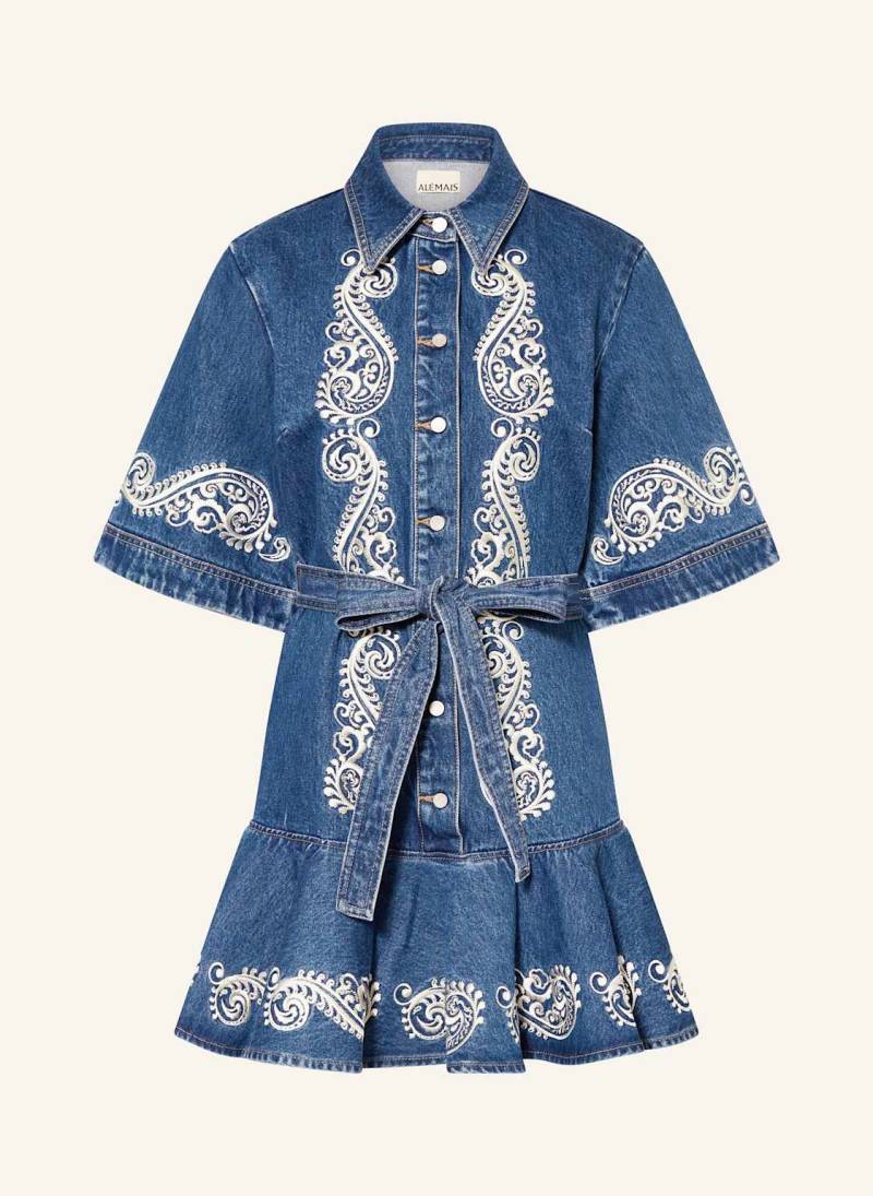 Alémais Jeanskleid Jacones Mit 3/4-Arm Und Volants blau von ALÉMAIS