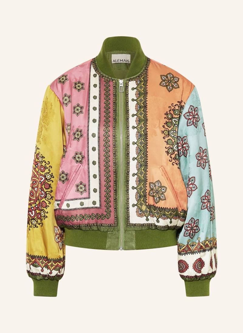 Alémais Satinblouson Contina gruen von ALÉMAIS