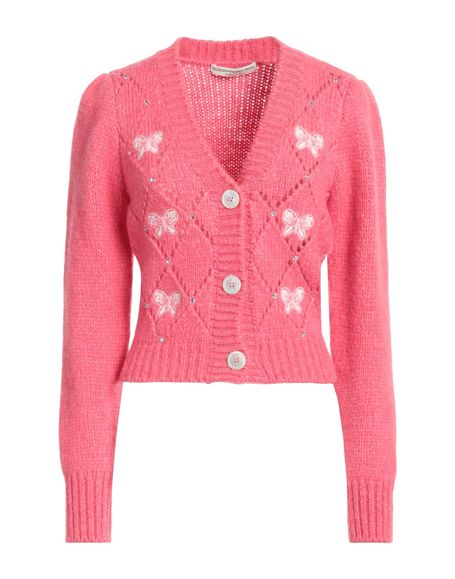 ALESSANDRA RICH Strickjacke Damen Fuchsia von ALESSANDRA RICH