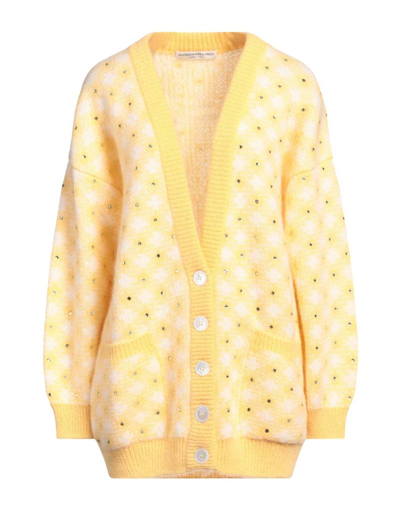 ALESSANDRA RICH Strickjacke Damen Gelb von ALESSANDRA RICH