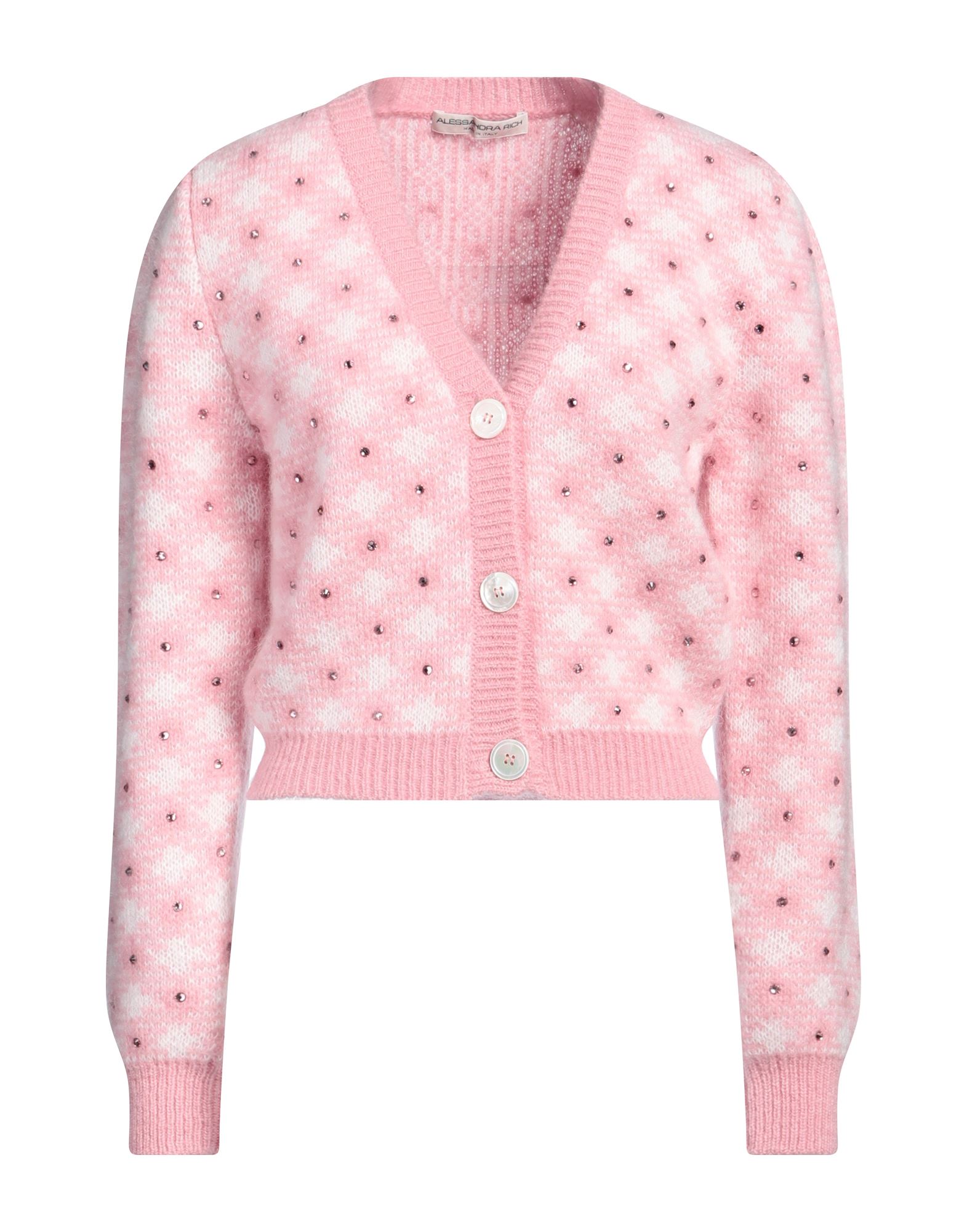 ALESSANDRA RICH Strickjacke Damen Rosa von ALESSANDRA RICH