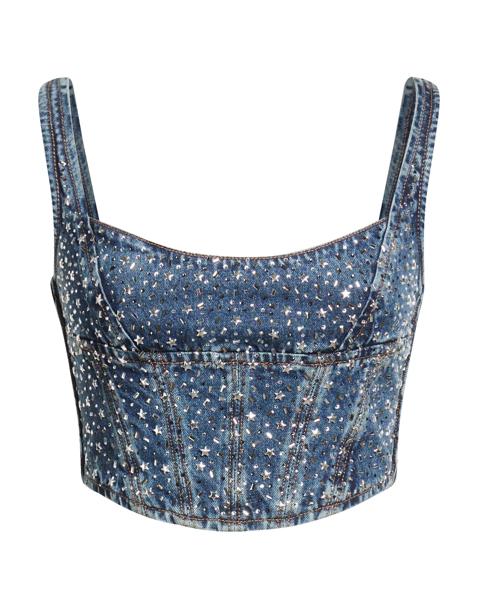 ALESSANDRA RICH Top Damen Blau von ALESSANDRA RICH