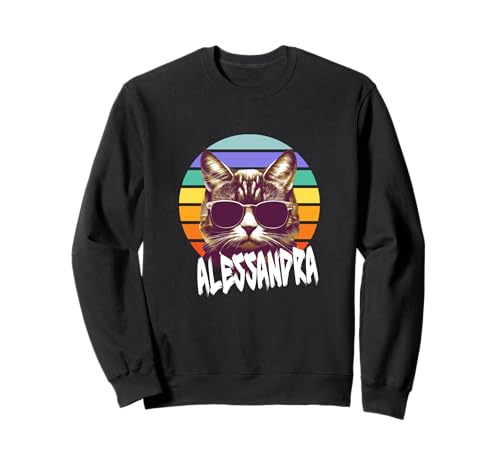 ALESSANDRA - Schöner Mädchen Name mit lustiger Katze Sweatshirt ALESSANDRA - Schöner Mädchen Name mit lustiger Katze Sweatshirt von ALESSANDRA Tochter Enkel Geburtstag Geschenkideen
