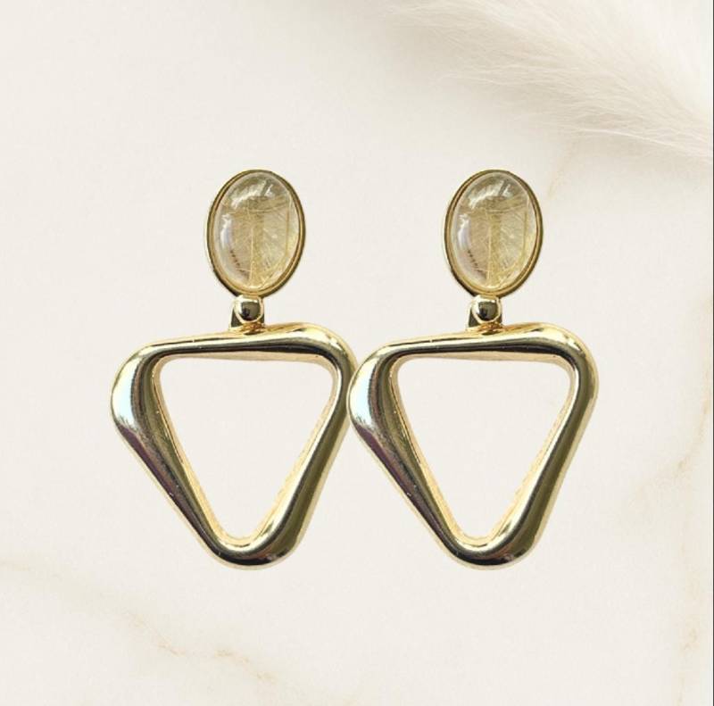 Clip-Ohrringe Aurèlie Mit Rutilquarz - 2-In-1 Oder Ohne Anhänger Tragbar. Elegant, Wandelbar & Ohrlöcher Clip-Ohrringe Aurèlie Mit Rutilquarz - 2-In-1 Oder Ohne Anhänger Tragbar. Elegant, Wandelbar & Ohrlöcher von ALESSANDRASCHMIDT1