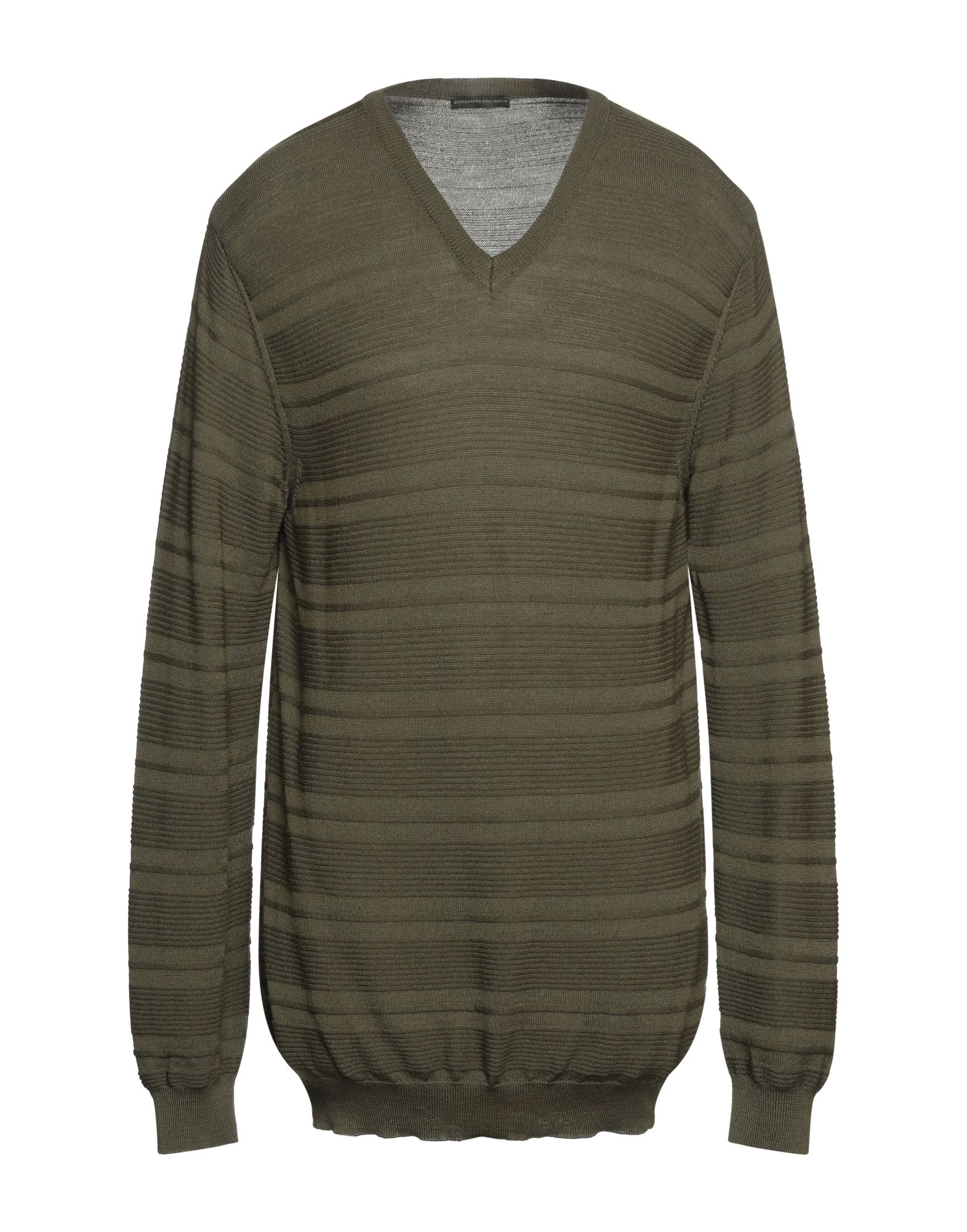 ALESSANDRO DELL'ACQUA Pullover Herren Militärgrün von ALESSANDRO DELL'ACQUA