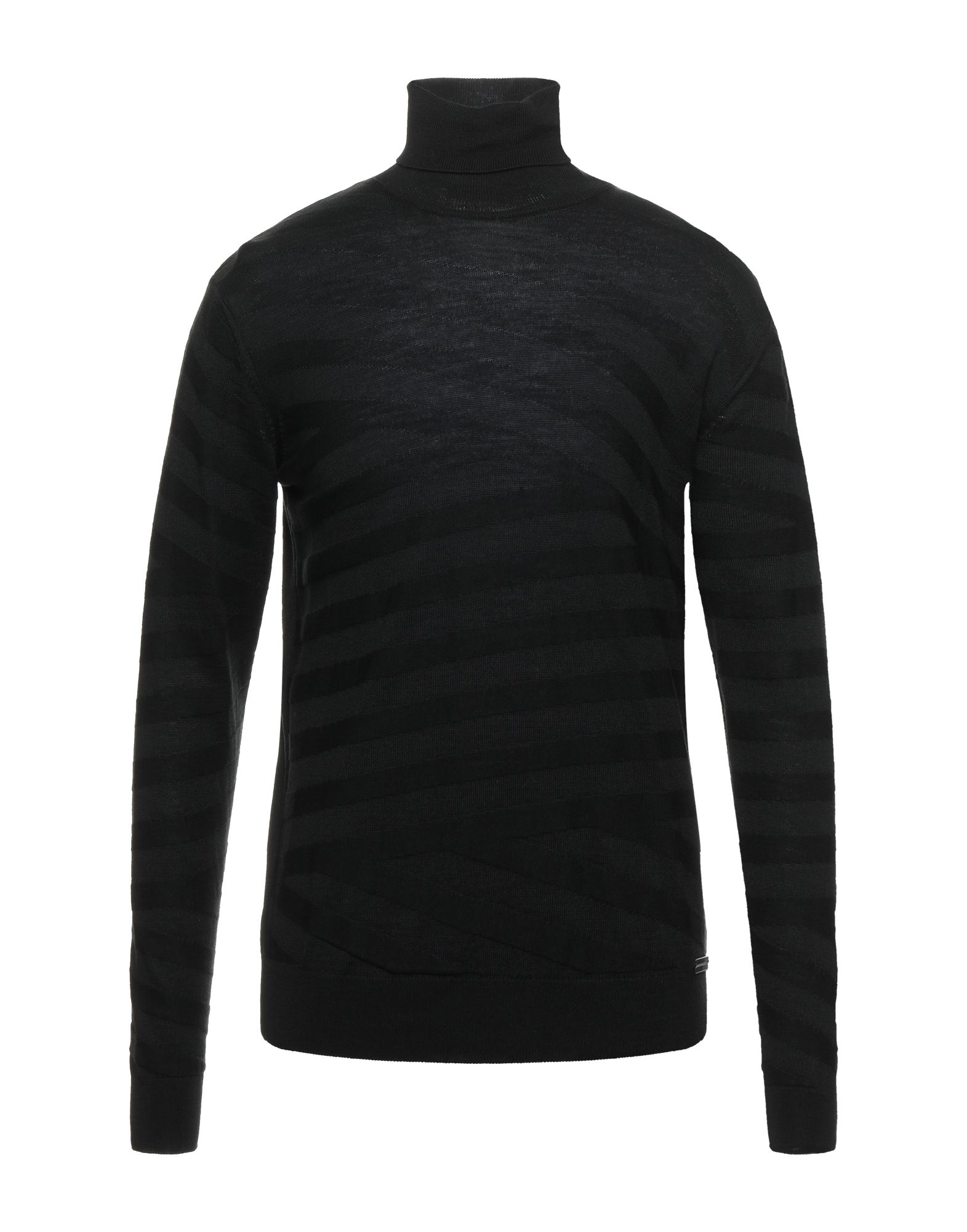 ALESSANDRO DELL'ACQUA Rollkragenpullover Herren Schwarz von ALESSANDRO DELL'ACQUA