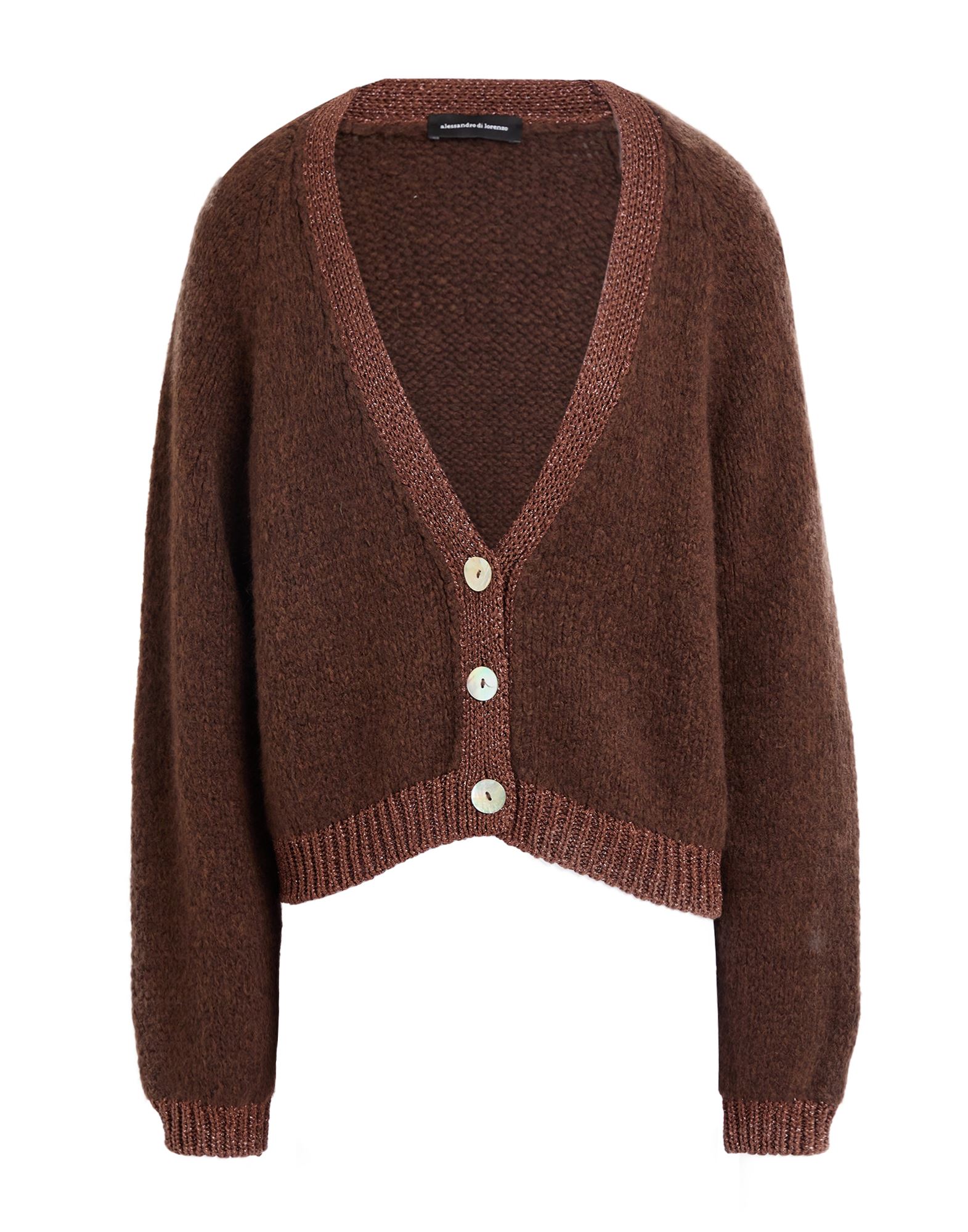 ALESSANDRO DI LORENZO Strickjacke Damen Braun ALESSANDRO DI LORENZO Strickjacke Damen Braun von ALESSANDRO DI LORENZO