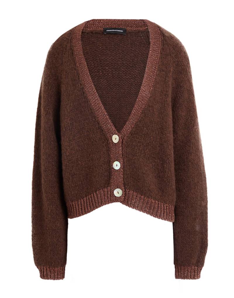 ALESSANDRO DI LORENZO Strickjacke Damen Braun von ALESSANDRO DI LORENZO