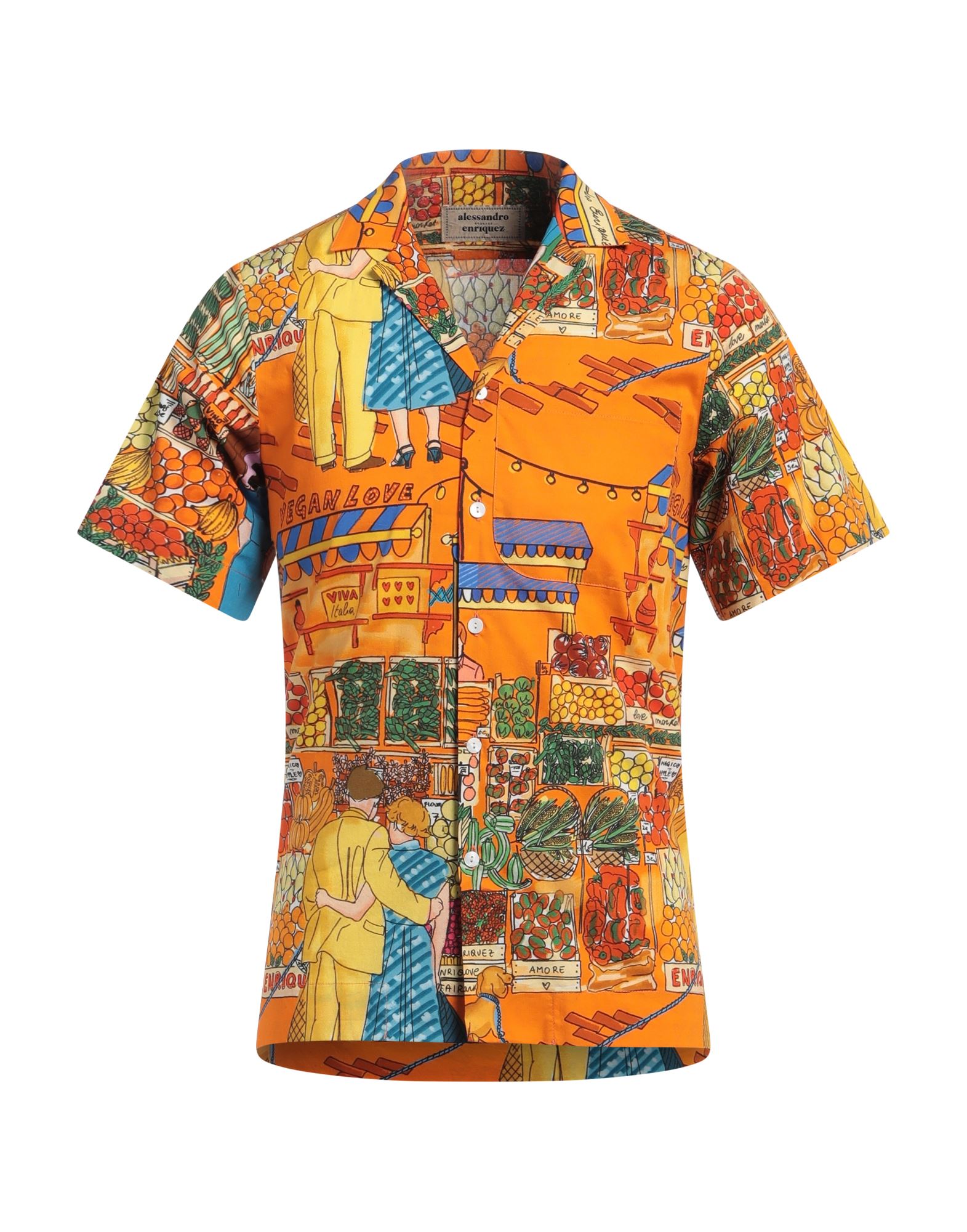 ALESSANDRO ENRIQUEZ Hemd Herren Orange von ALESSANDRO ENRIQUEZ