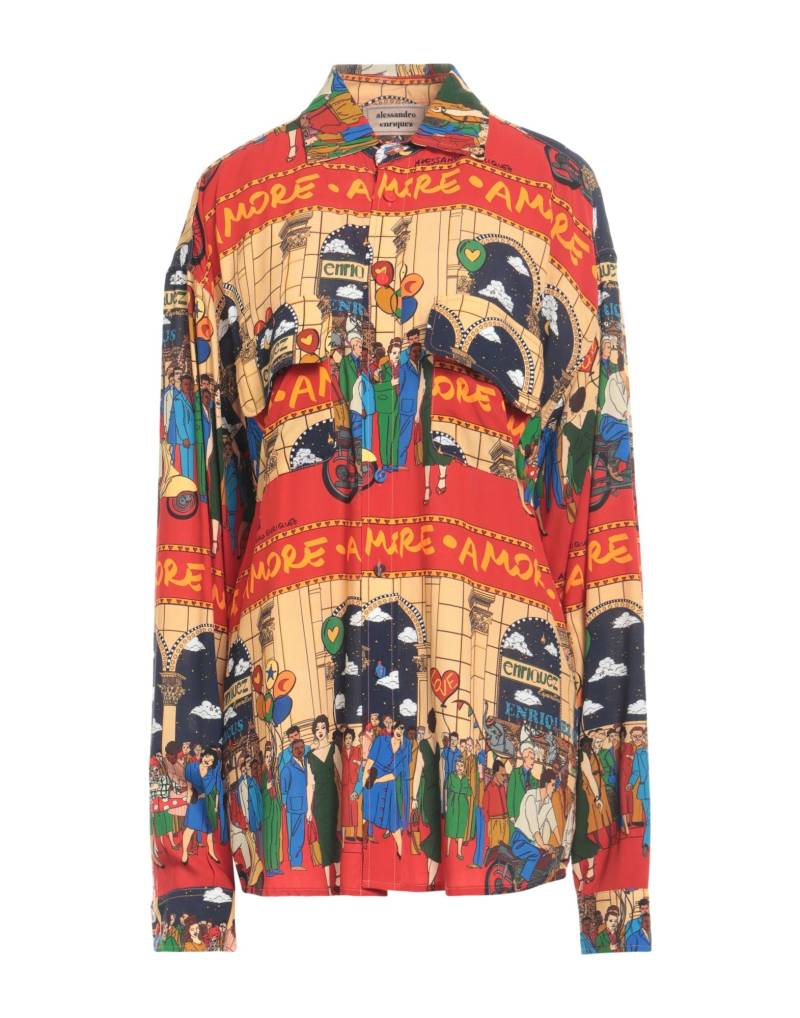 ALESSANDRO ENRIQUEZ Hemd Damen Rot von ALESSANDRO ENRIQUEZ
