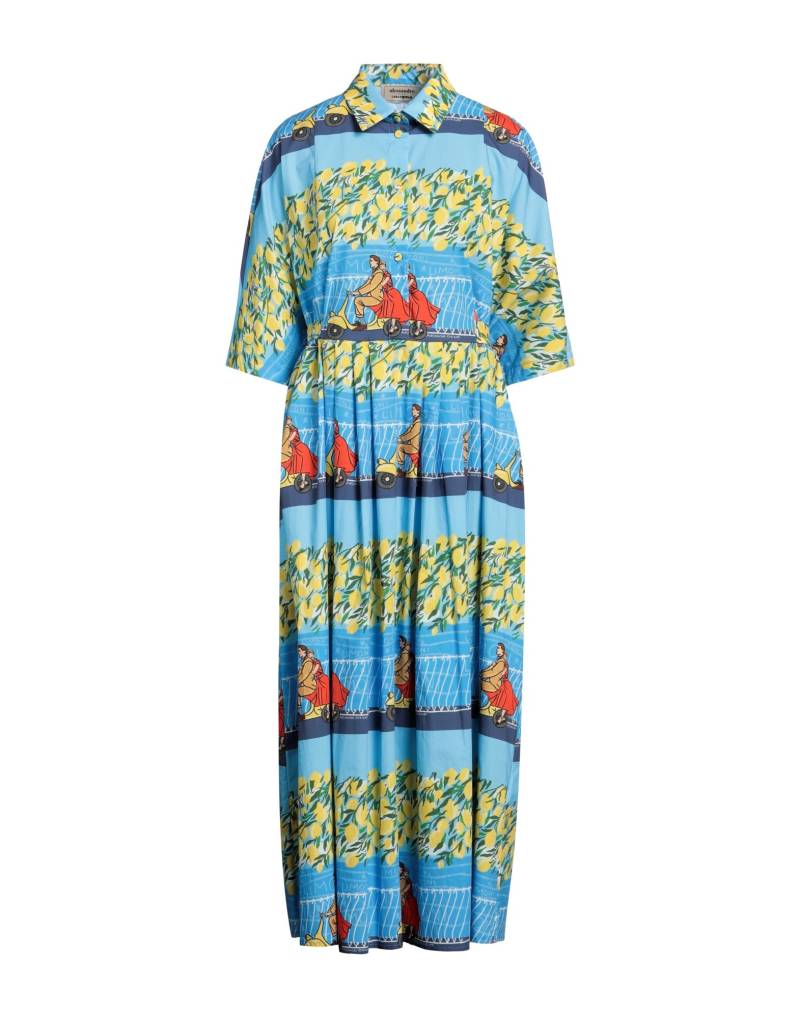 ALESSANDRO ENRIQUEZ Maxi-kleid Damen Azurblau von ALESSANDRO ENRIQUEZ