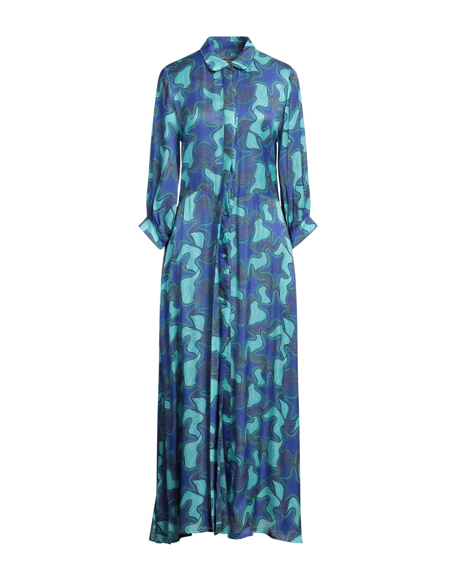 ALESSANDRO ENRIQUEZ Maxi-kleid Damen Blau von ALESSANDRO ENRIQUEZ