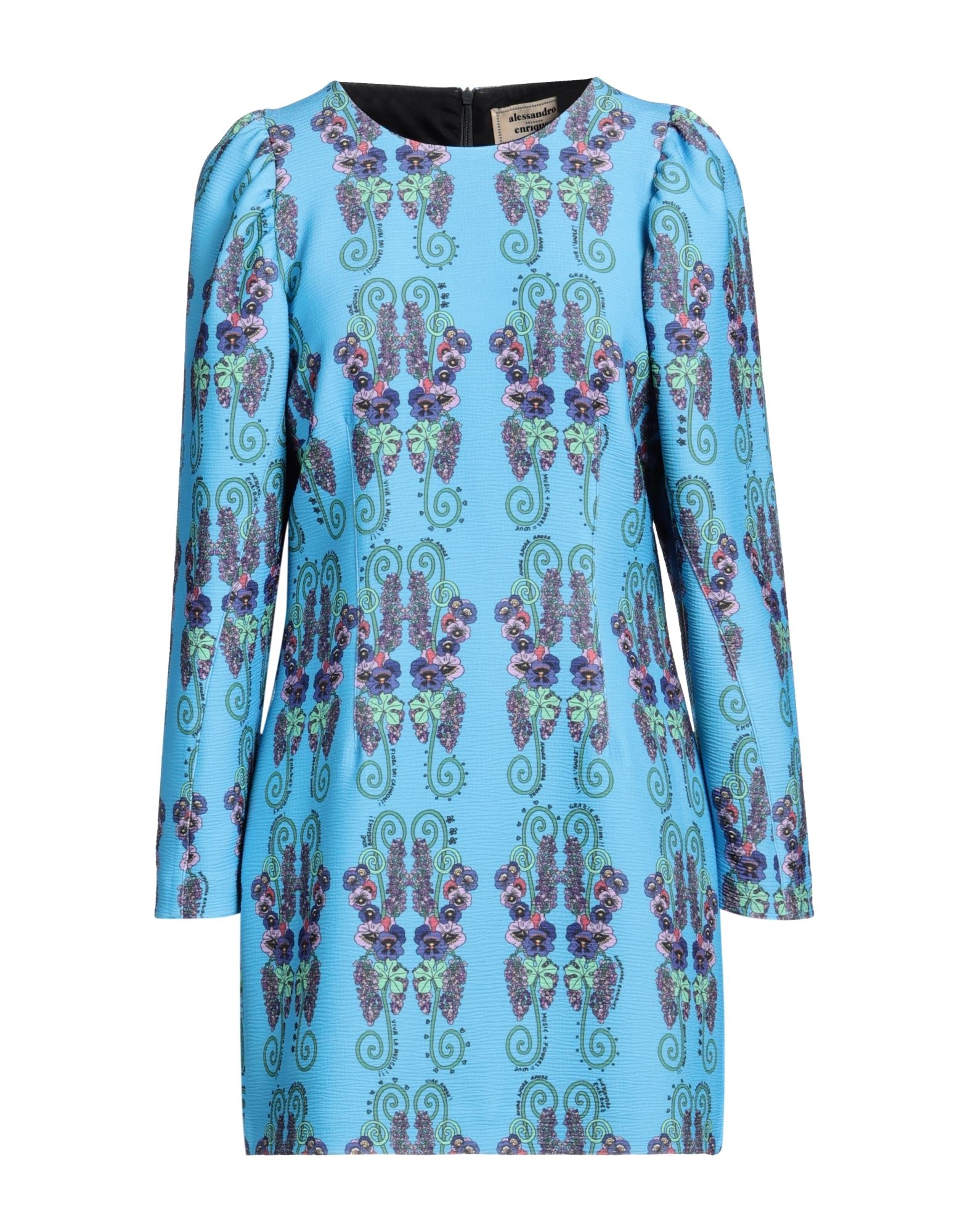 ALESSANDRO ENRIQUEZ Mini-kleid Damen Azurblau von ALESSANDRO ENRIQUEZ