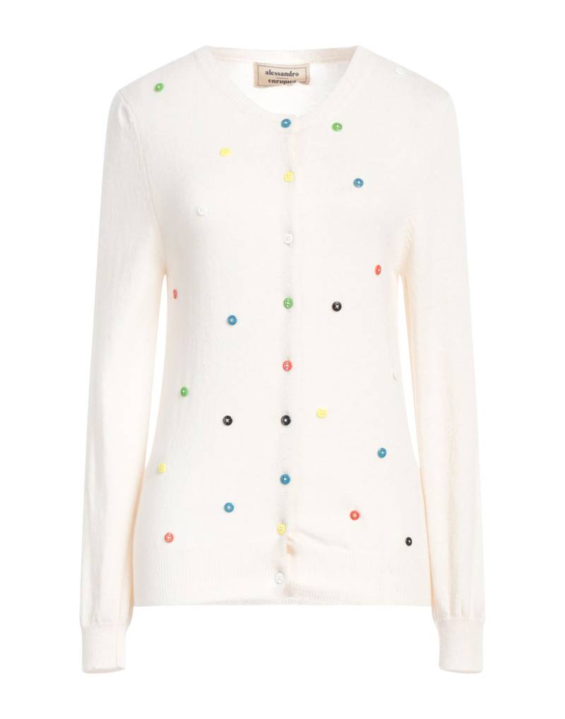 ALESSANDRO ENRIQUEZ Strickjacke Damen Elfenbein von ALESSANDRO ENRIQUEZ