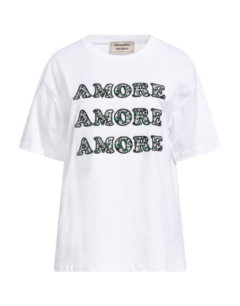 ALESSANDRO ENRIQUEZ T-shirts Damen Weiß von ALESSANDRO ENRIQUEZ
