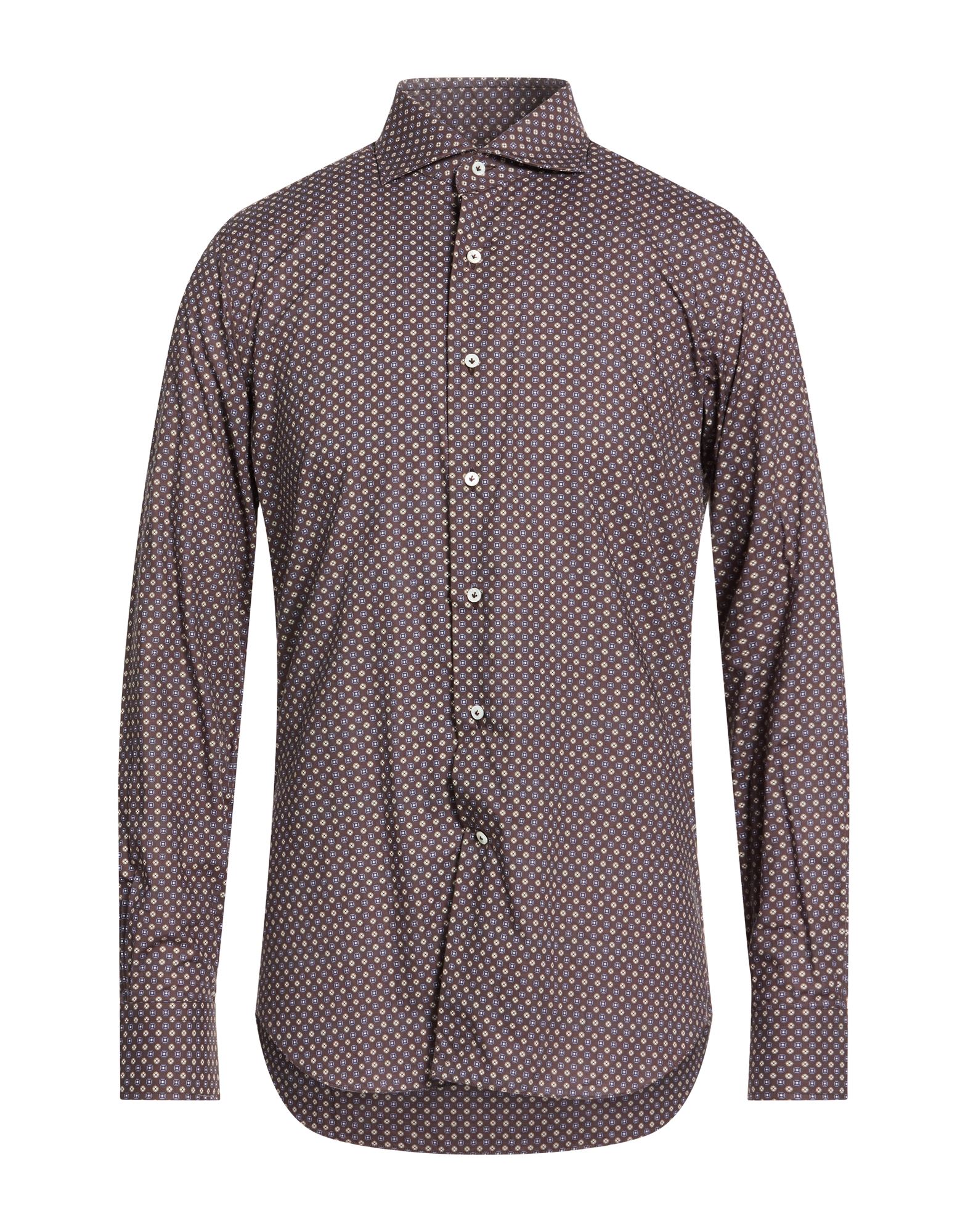 ALESSANDRO GHERARDI Hemd Herren Schokobraun von ALESSANDRO GHERARDI