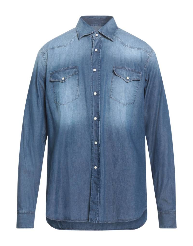 ALESSANDRO GHERARDI Jeanshemd Herren Blau von ALESSANDRO GHERARDI
