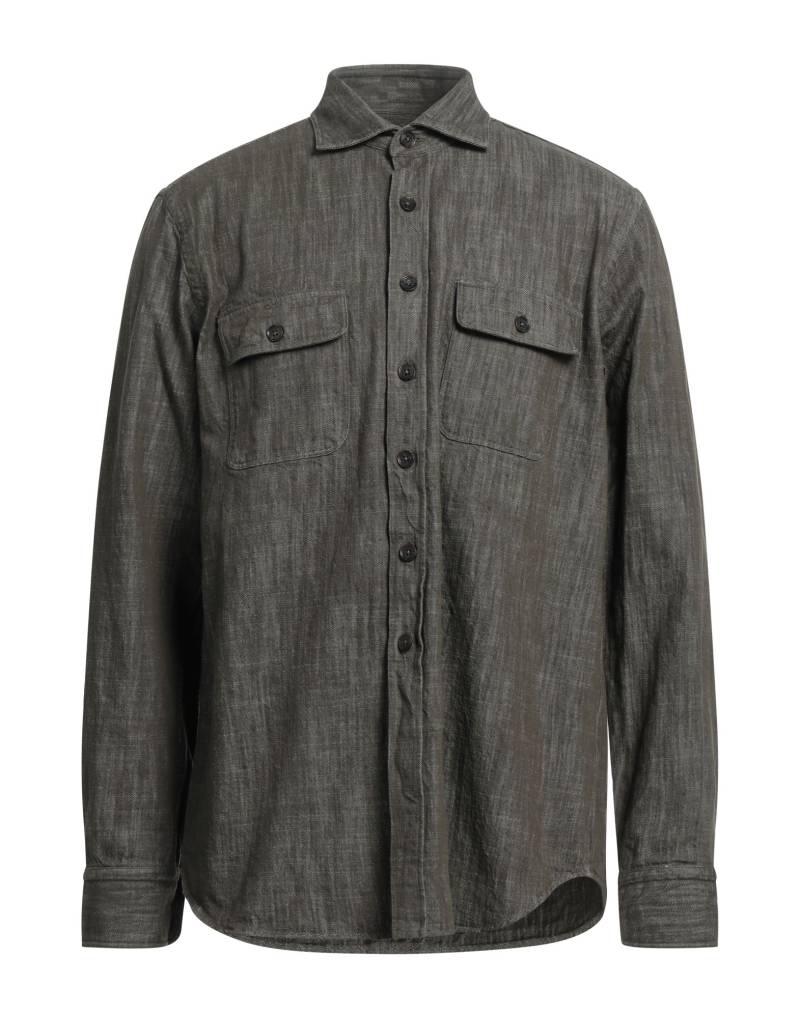 ALESSANDRO GHERARDI Jeanshemd Herren Militärgrün von ALESSANDRO GHERARDI