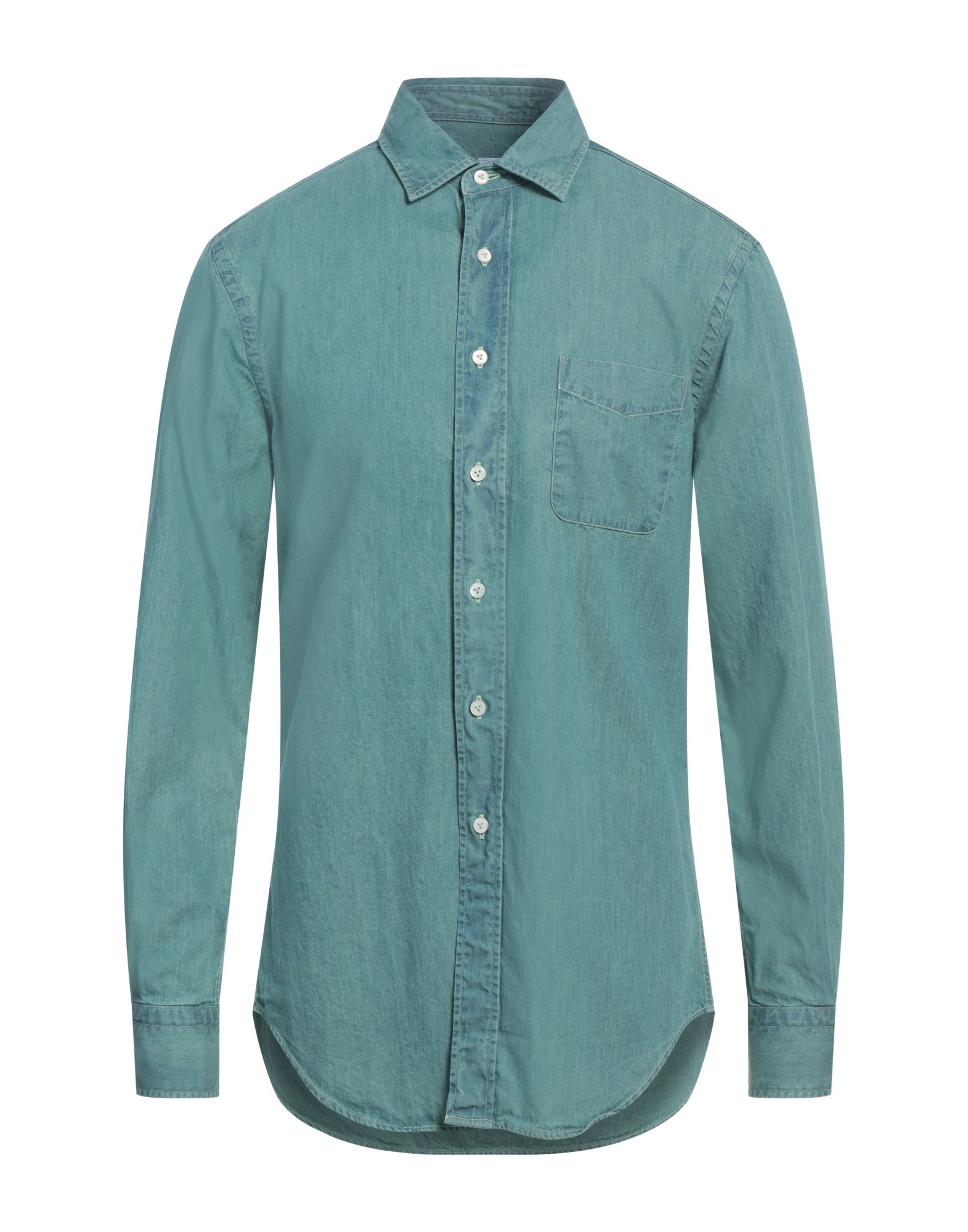 ALESSANDRO GHERARDI Jeanshemd Herren Säuregrün von ALESSANDRO GHERARDI
