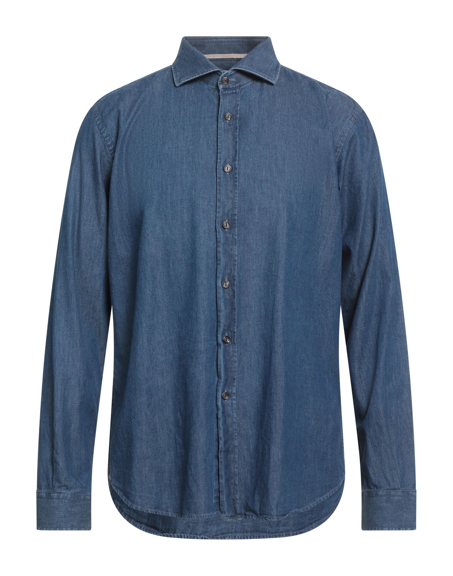 ALESSANDRO LAMURA Jeanshemd Herren Blau von ALESSANDRO LAMURA