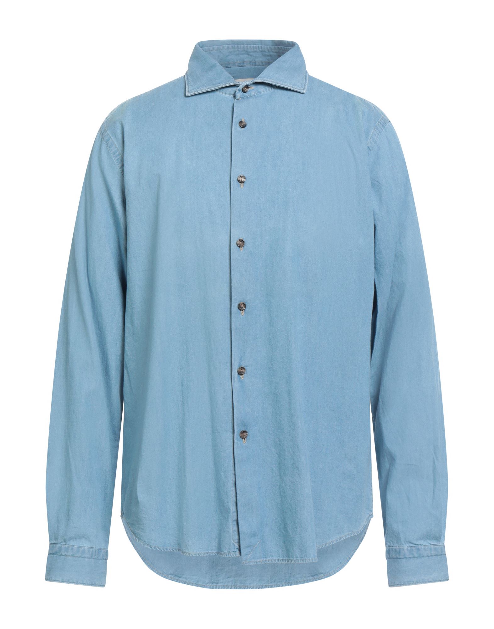 ALESSANDRO LAMURA Jeanshemd Herren Blau von ALESSANDRO LAMURA