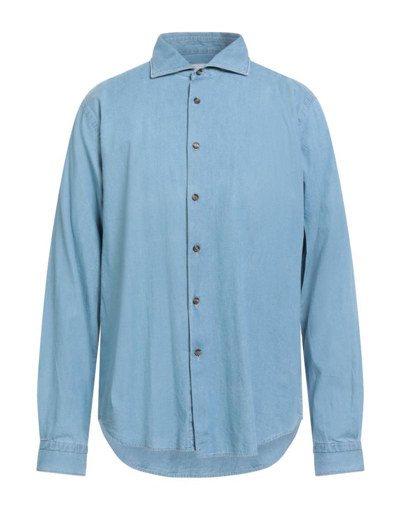 ALESSANDRO LAMURA Jeanshemd Herren Blau von ALESSANDRO LAMURA